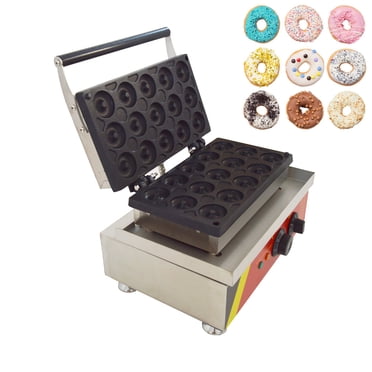 Commercial Donut Maker Machine 12 Holes - 110V 1550W Double-Sided Baker For Kitchen