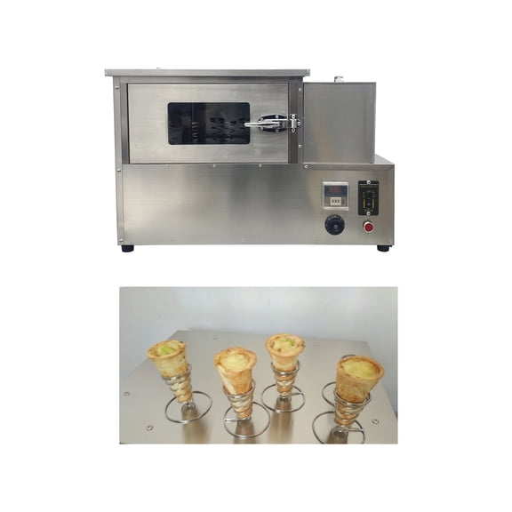 INTSUPERMAI Commercial Rotating Pizza Cone Oven Stainless Steel Silver