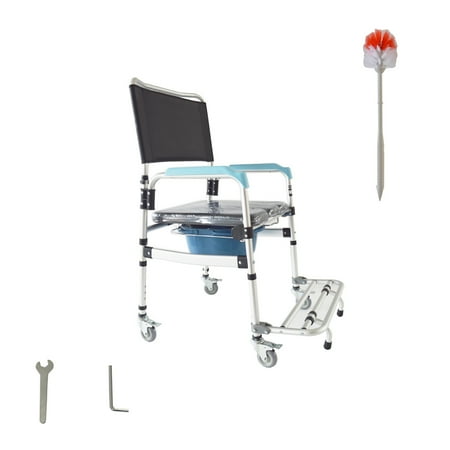INTSUPERMAI Commode Toilet Wheelchair for Home Care Rehabilitation Therapy Old Man