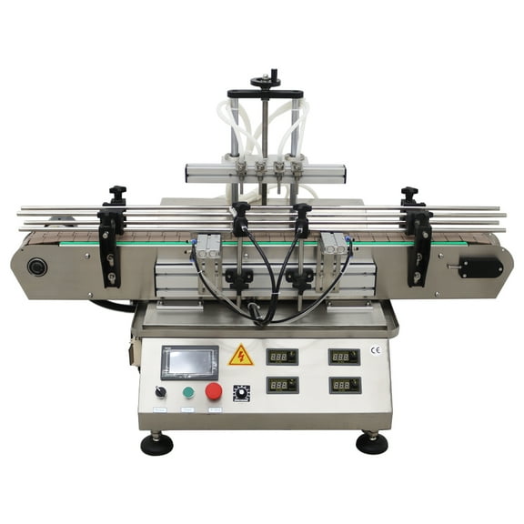 INTSUPERMAI Desktop Automatic Four Heads Magnetic Pump Liquid Bottle Filling Machine