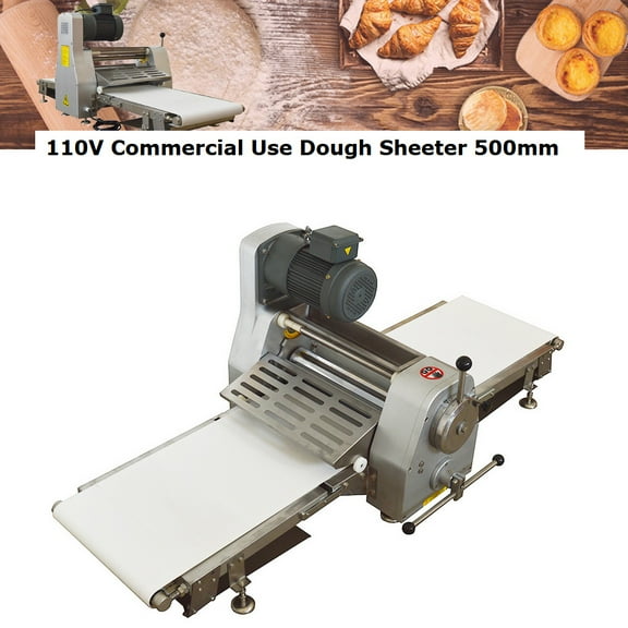 INTSUPERMAI Desktop Pastry Machine Dough Sheeter Commercial Use Foldable