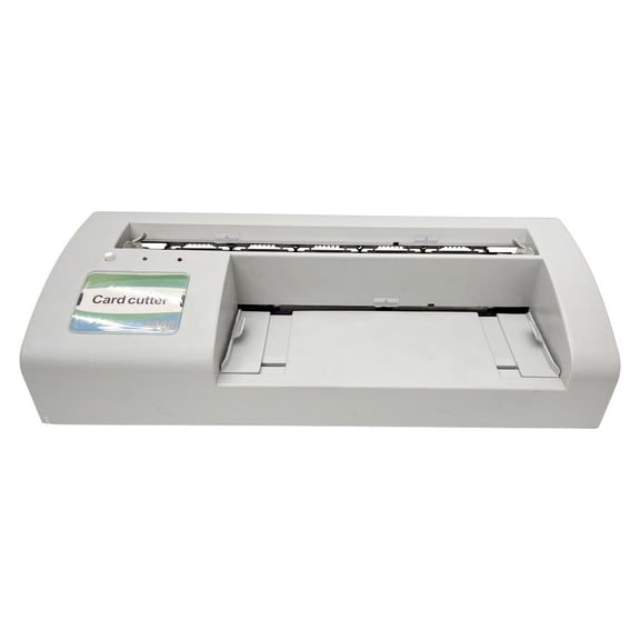 INTSUPERMAI Electric Automatic Business Card Slitter Paper Card Cutter Card DIY with 2000 Business Card Templates