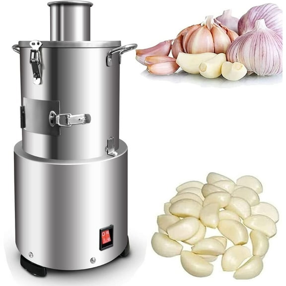 INTSUPERMAI Electric Garlic Peeler Garlic Peeling Machine Stainless Steel 30kg/h
