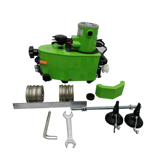INTSUPERMAI Electric Glass Edging Grinder Beveling Polishing Machine with Flat and Round Die