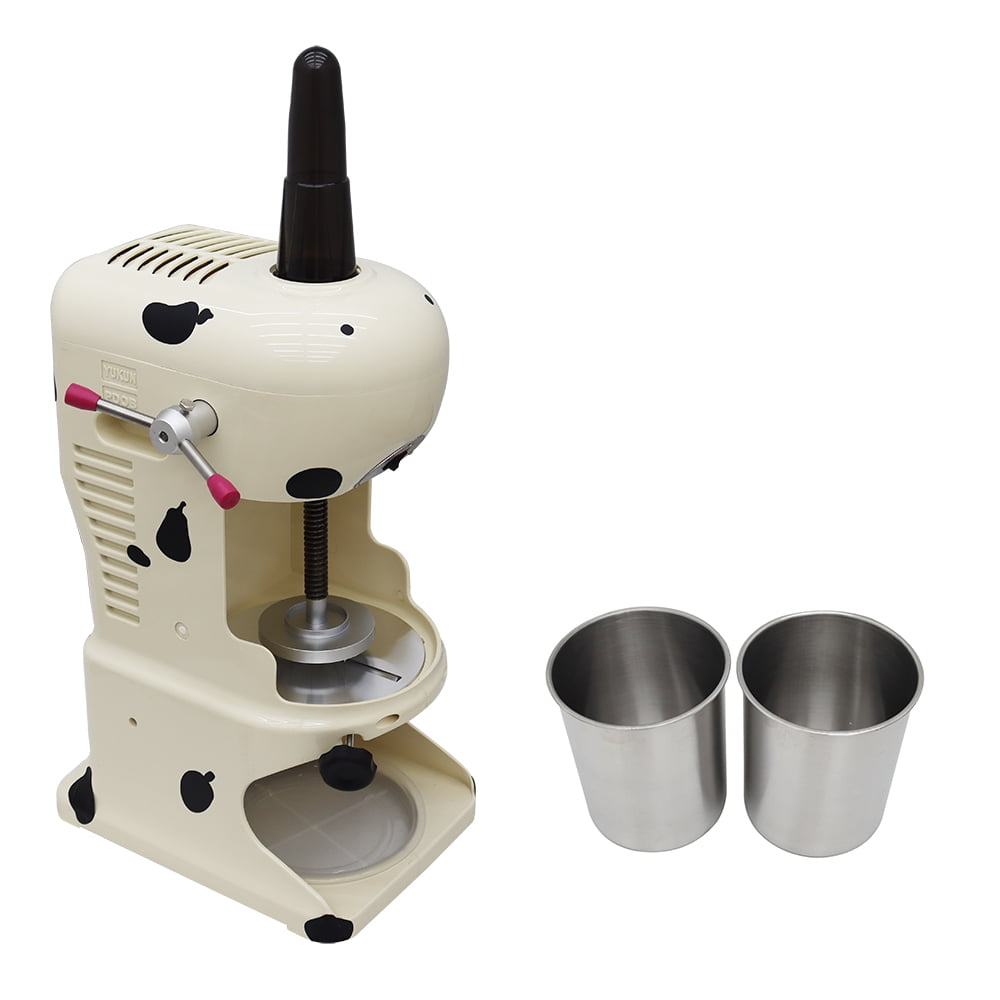 INTSUPERMAI Electric Ice Shaving Snow Cone Machine Snowflake Ice Crusher