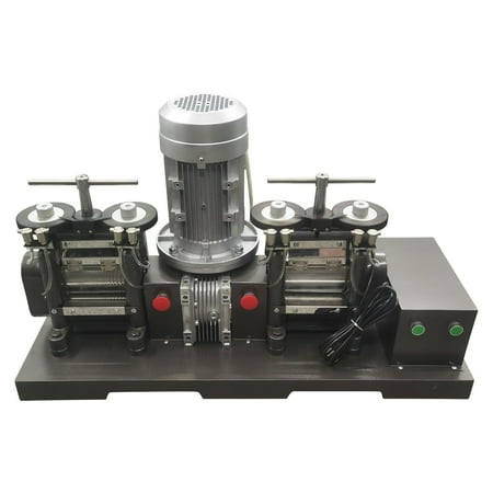 INTSUPERMAI Electric Rolling Mill Machine 3HP Double Head Jewelry Making Tool