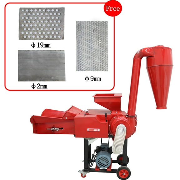 INTSUPERMAI Farm Feed Making Machine Grass Chopper Mill Chaff Cutter Maize Milling Machine 220V