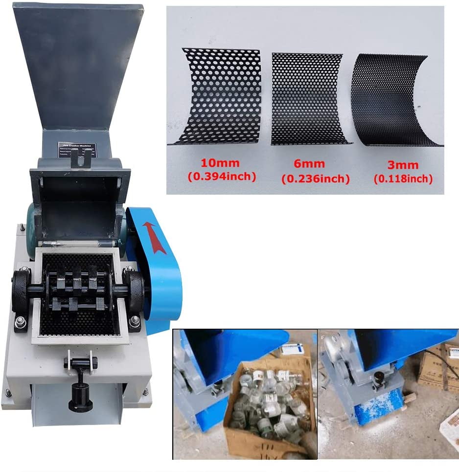 INTSUPERMAI Glass/Bottle Crusher Small Hammer Crusher Broken Glass Testing Equipment 220V