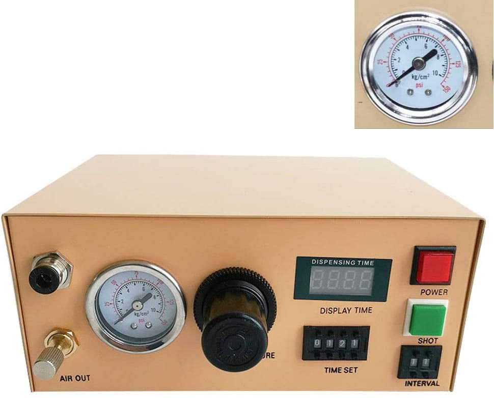 INTSUPERMAI Glue Dispenser Machine Solder Paste Liquid Dispensing Controller Adhesive Dispenser
