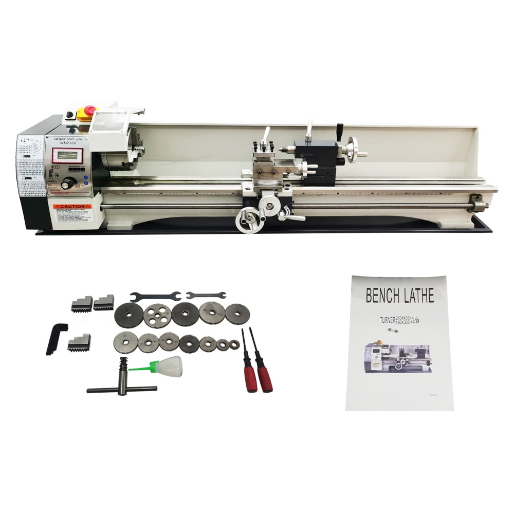 INTSUPERMAI High Precision Mini Metal Lathe 8x39 Inch Bench Top Lathe