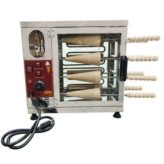 INTSUPERMAI Ice Cream Cone Oven for Ice Cream Cone Chimney Roll Oven Grill Maker Machine