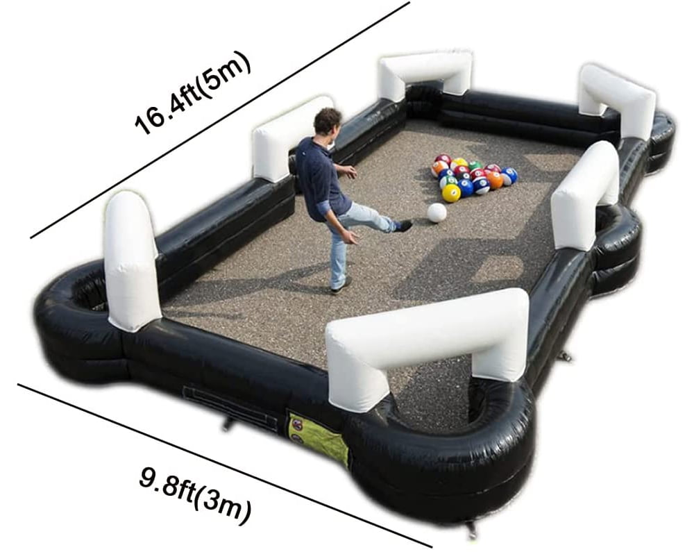 INTSUPERMAI Inflatable Snook Human Billiards Inflatable Pool Table Outdoor Game