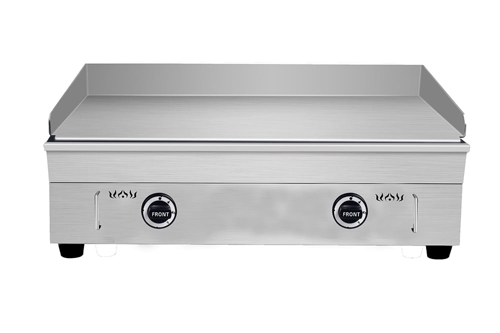 INTSUPERMAI LPG Gas Griddle Commercial Countertop Flat Grill Stainless