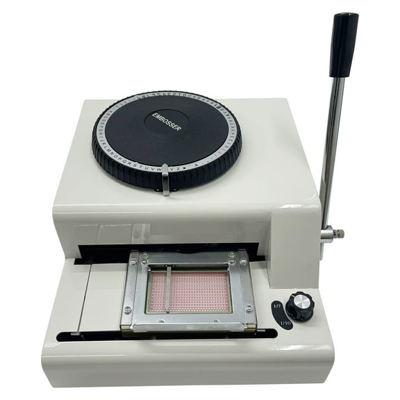 INTSUPERMAI Manual PVC Card Embosser Coding Machine 71 Characters Convex