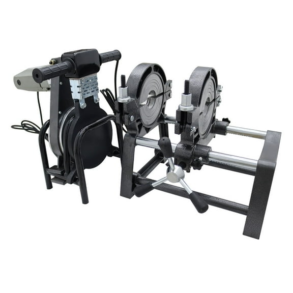 INTSUPERMAI Manual Pipe Fusion Welder 2 Clamps PE HDPE Plastic Pipe Welding Machine 63-160MM