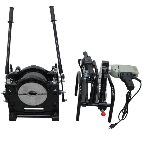 INTSUPERMAI Manual Pipe Fusion Welder 2 Clamps PE HDPE Plastic Pipe Welding Machine 63-200MM