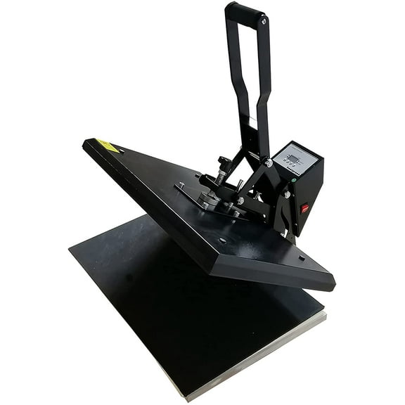 INTSUPERMAI Manual Sublimation Heat Press Machine 16x24 Inch Industrial Clamshell Flat Heat Press Machine