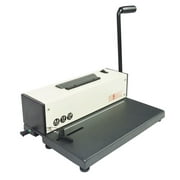 NTSUPERMAI Metal Based Spiral Coil Binding Machine with Electric Inserter, Black