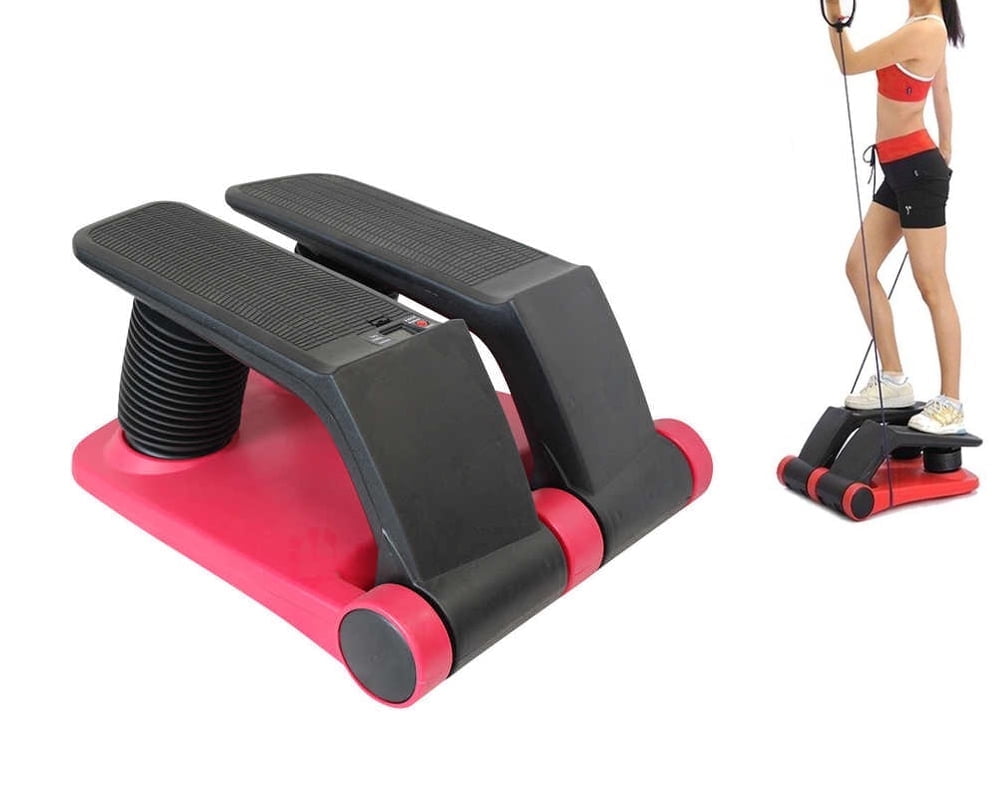 INTSUPERMAI Mini Air Stepper Gym Indoor Fitness Equipment with Resistance Rope
