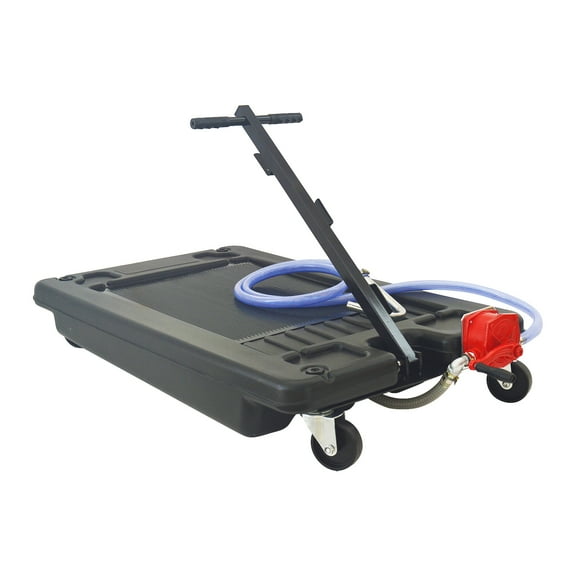 INTSUPERMAI Mobile Plastic Auto Oil Receiving Drain Pan For Waste Oil 17 Gallon