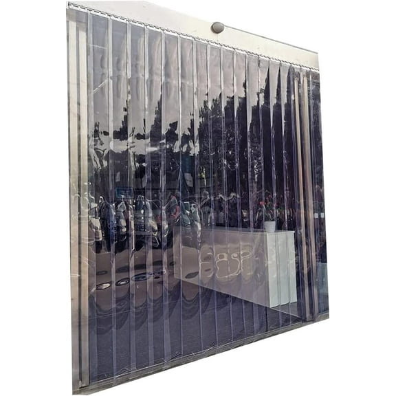 INTSUPERMAI PVC Strip Door Curtain 3.5 X7 ft for Warehouse and Home