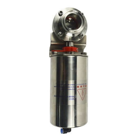 INTSUPERMAI Pneumatic Butterfly Valve 2 Inch Stainless Steel