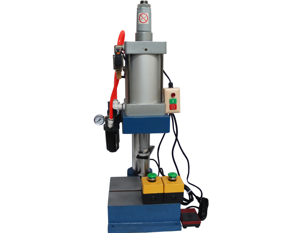 Press Machine Operational Button INTSUPERMAI Pneumatic Press Machine Desktop Punch Machine Single Column ...