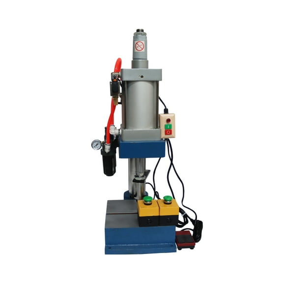 INTSUPERMAI Pneumatic Press Machine Desktop Punch Machine Single Column Double Buttons 1763Lb/800kg