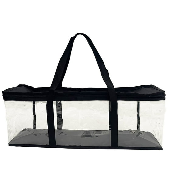 INTSUPERMAI Portable CD Bag DVD Storage Bag Clear PVC Toy Book Hat Organizer Bag