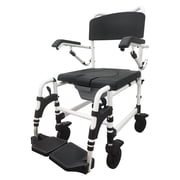 INTSUPERMAI Portable Commode Chair Adjustable Toilet Chair for Elderly and Disabled