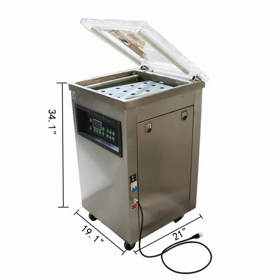 INTSUPERMAI Single Chamber Vacuum Packaging Machine Vacuum Sealing Machine Digital Display Sealers Stainless Steel DZ-400