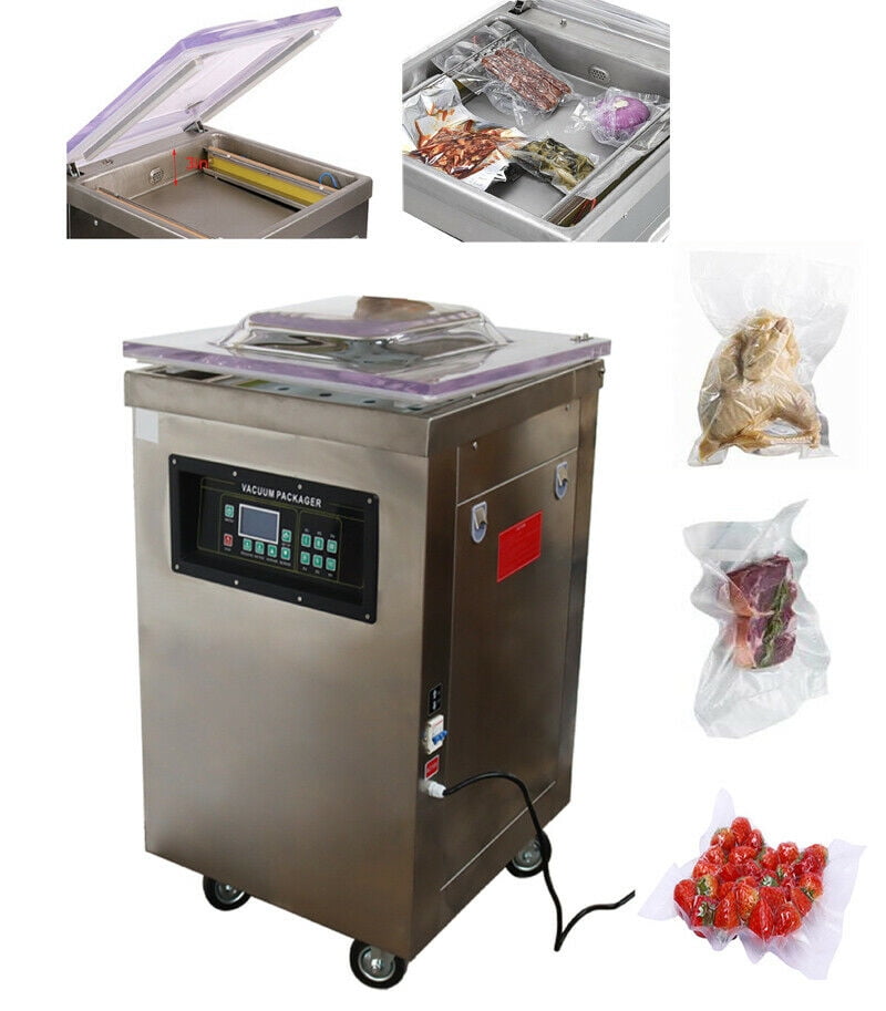 INTSUPERMAI Single Chamber Vacuum Packaging Sealing Machine Sealer for Food Saving Stainless Steel DZ500