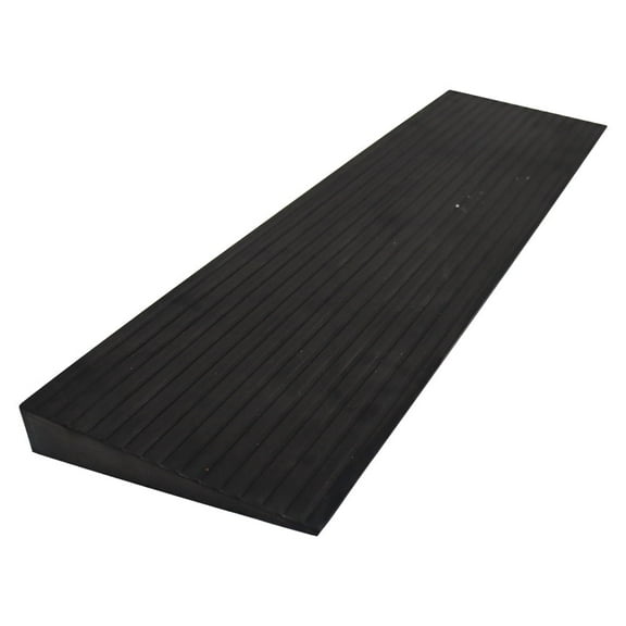 INTSUPERMAI Solid Non-Slip Rubber Threshold Ramp Curb Ramp 35.4"x7.9"x 1.6" for Doorway Wheelchair Scooter Motorcycle