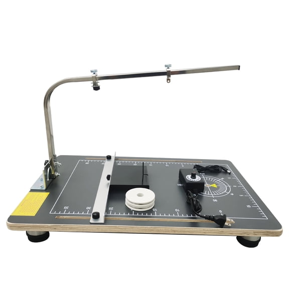 INTSUPERMAI Vertical Form Cutting Machine Desktop Hot Wire Thermocut Foam Cutter Tool Working Board 15"*22.8"