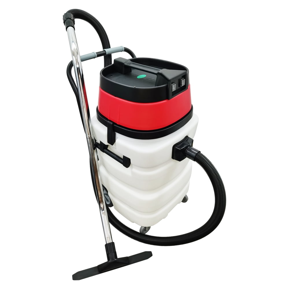 INTSUPERMAI Wet and Dry Vacuum Cleaner 2 Motors 24 Gallon Plastic Tank