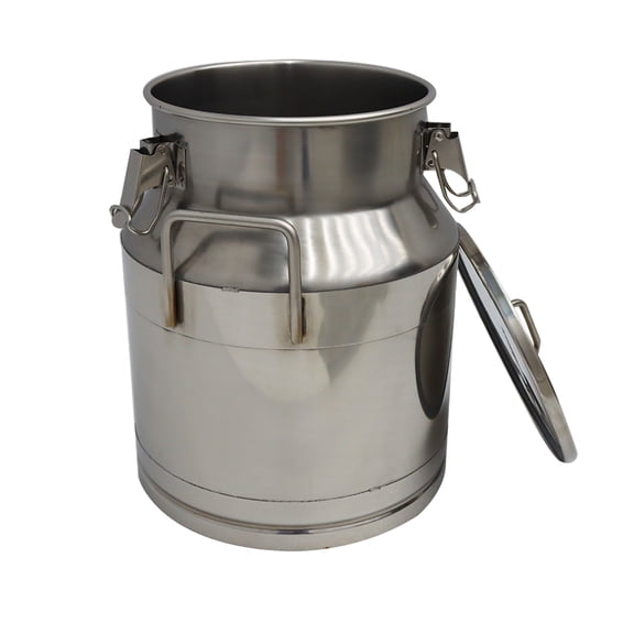 INTSUPERMAI Wine Milk Pail Beer Liquid Vessel Rice Can Home Food Storage Bucket for Honey Juice 5.3 Gallon 20L 304 Stainless Steel