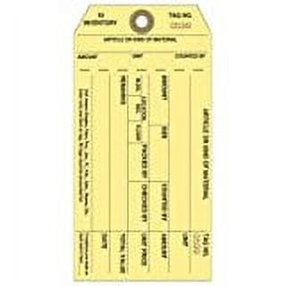 INVENTORY TAGS, 1-Part , 3-1/8" x 6-1/4", Box of 1000, Sequentially Numbered 11000 - 11999