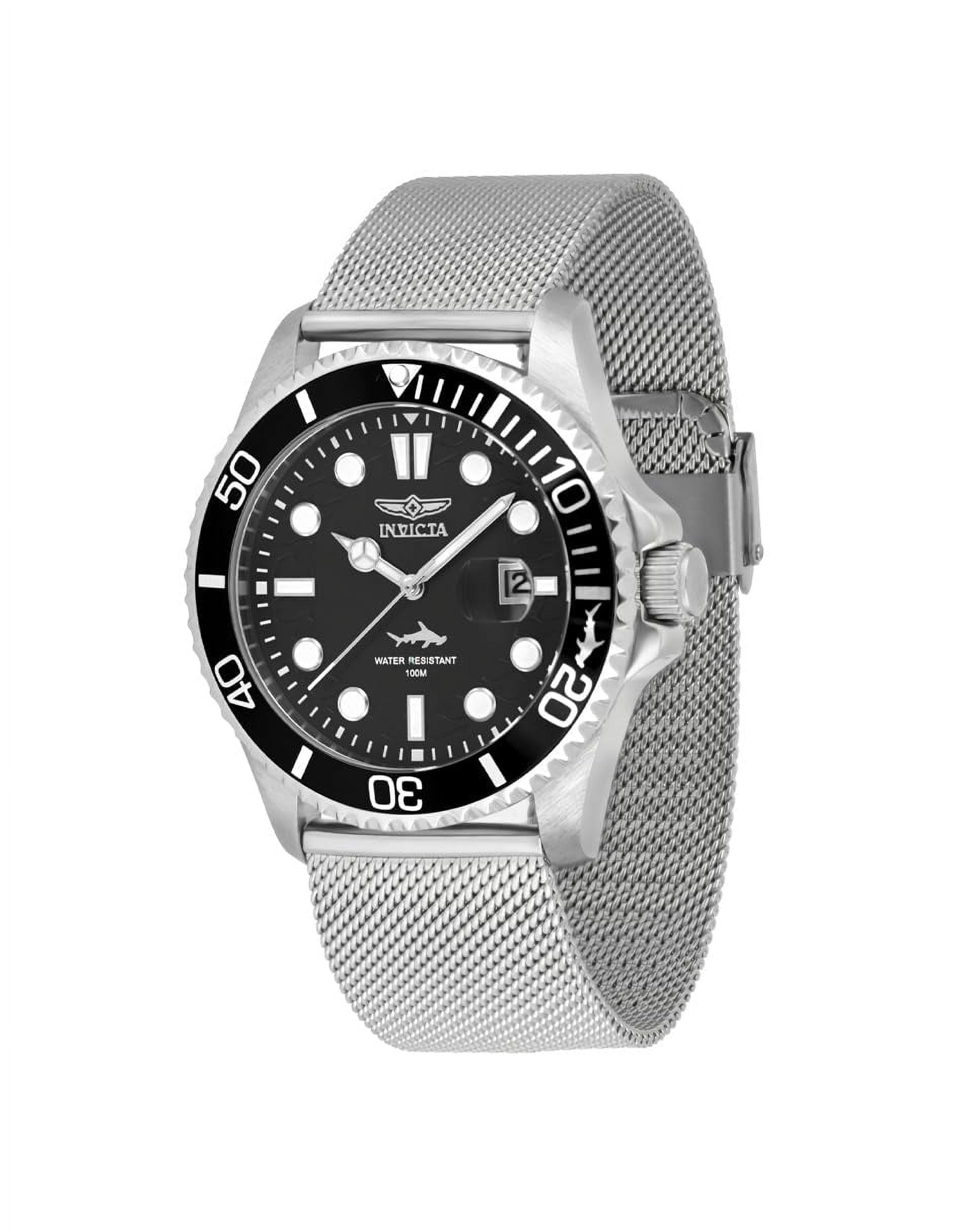 INVICTA Pro Diver Men 43mm Stainless Steel Gold Black dial PC32