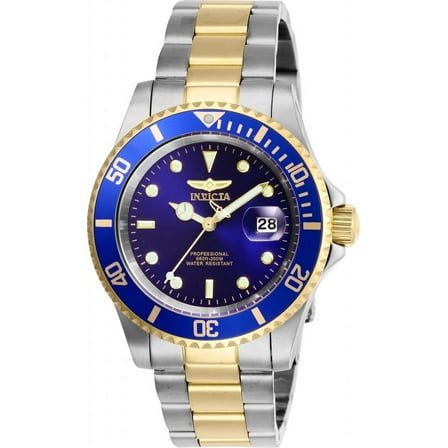 INVICTA Pro Diver Mens 40mm Two Tone Quartz Metal bracelet Watch