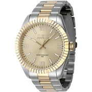 INVICTA Specialty Men 43mm Stainless Steel Steel Gold dial PC21 Quartz