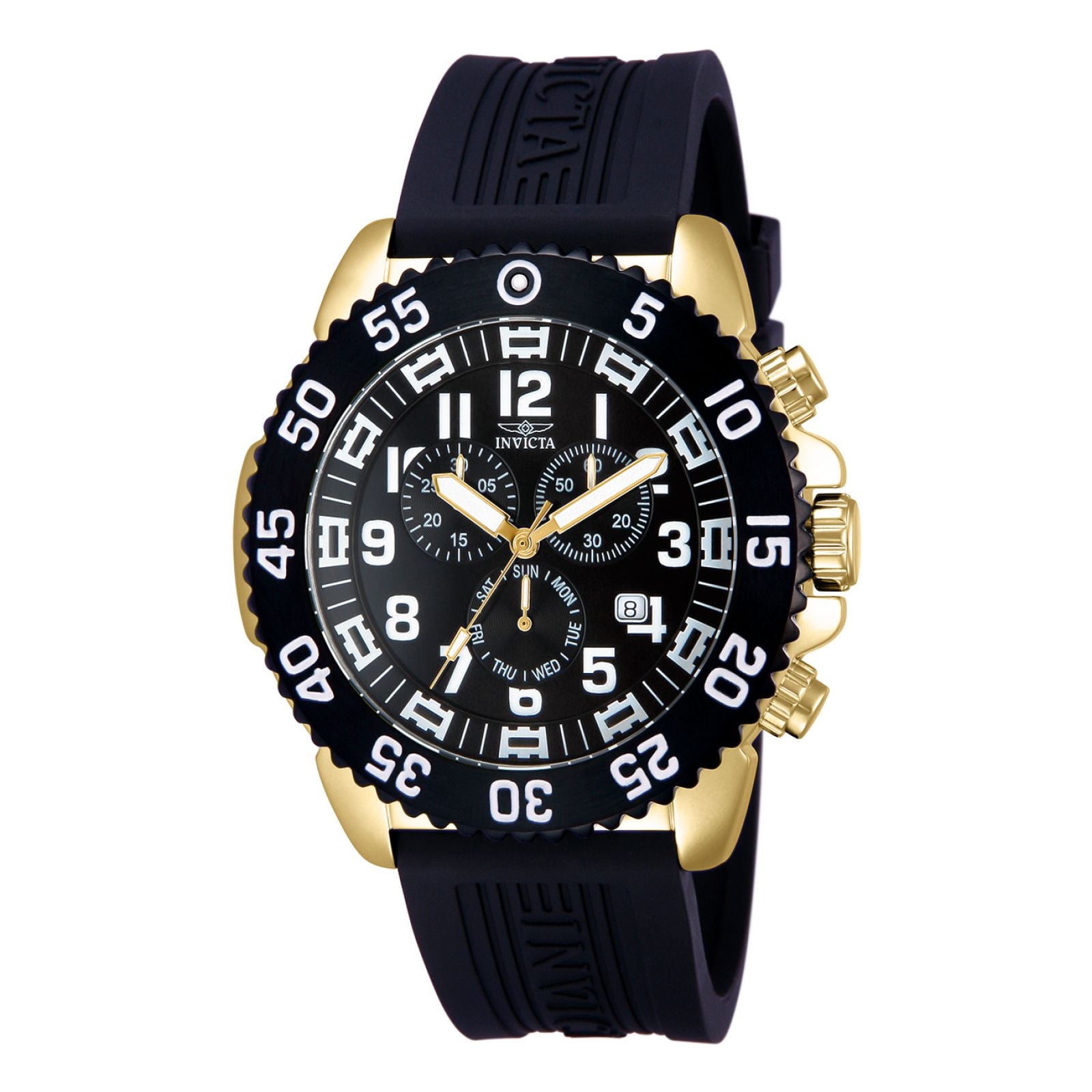 Invicta Pro Diver Men's Quartz Black Rubber Watch 12531