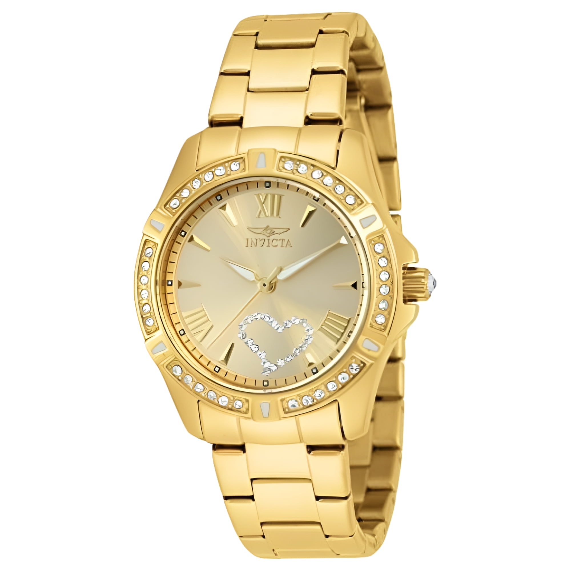 INVICTA Angel Watch 21384, Gold-Plated Stainless Steel, Quartz