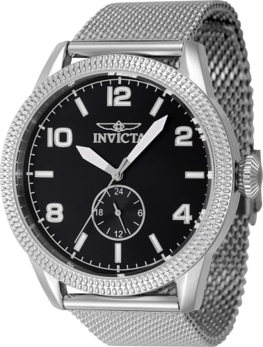 Invicta Men's Vintage Black Dial Watch - 47134