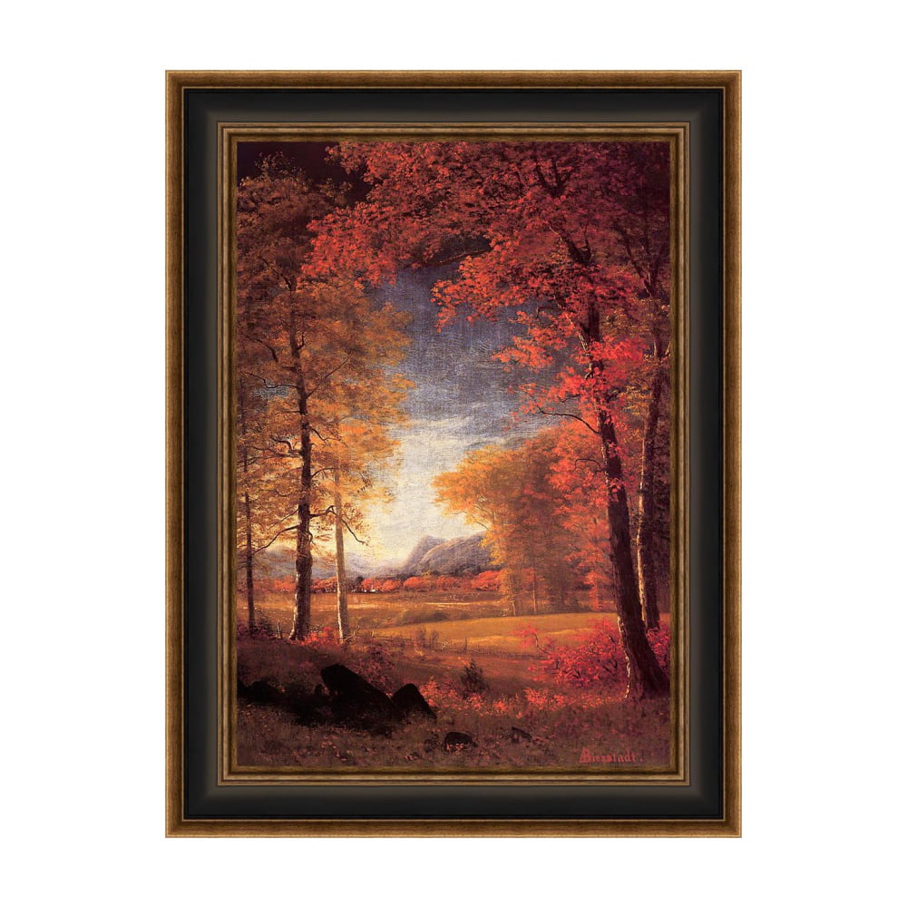 INVIN ART Framed Canvas Print Autumn in America, Oneida County, New ...