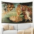 thumbnail image 1 of INVIN ART Tapestry Wall Hanging Art Home Decor, The Birth of Venus by Sandro Botticelli Art Print Painting for Living Room Bedroom Bathroom Dorm, 1 of 5