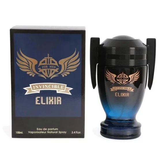 Invincible Elixir Eau de Parfum Spray for Men, 3.4 fl oz / 100 ml