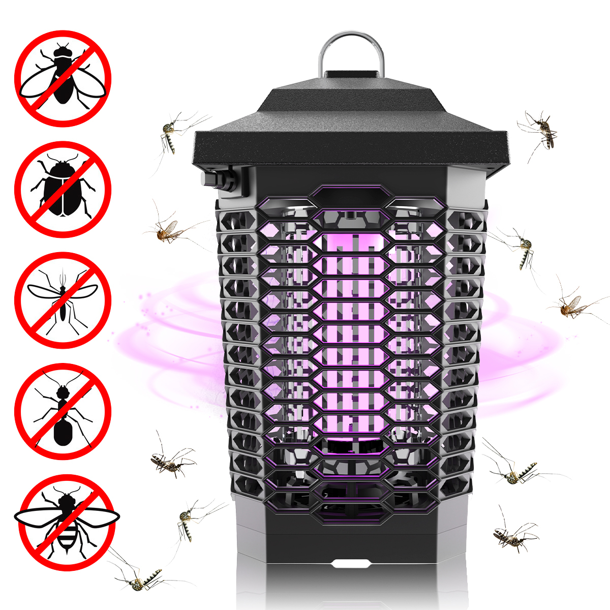 NASUM Bug Zapper, Electronic Mosquito Zapper,Touch Switch&with LED