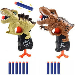 NERF DinoSquad Dino-Clash Pack, Includes 2 Blasters, 15 Elite Darts, Dart  Storage, Triceratops and Stegosaurus Dinosaur Designs