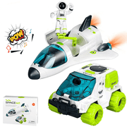 Space Toys for Kids 3-7, Spaceship Shuttle Car Toy for Boys 3 4 5 6 7 Years Birthday Christmas Gifts