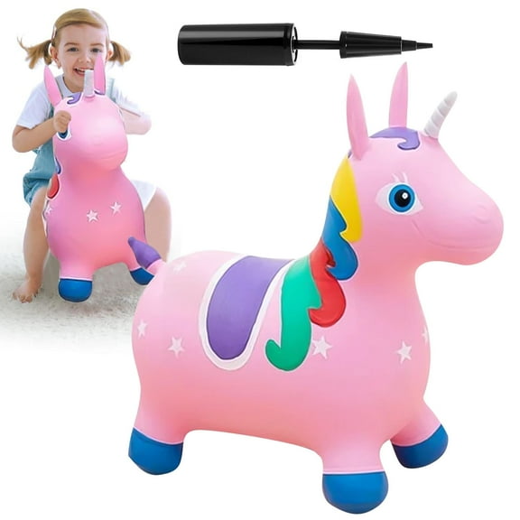 Bouncy Horse Toys for Toddlers 2-4, Inflatable Hopping Toy, Outdoor Indoor Bounce Toys for Kids Birthday Gifts